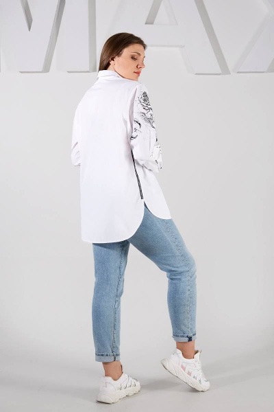 Рубашка MAX 1-015 белый - фото 6