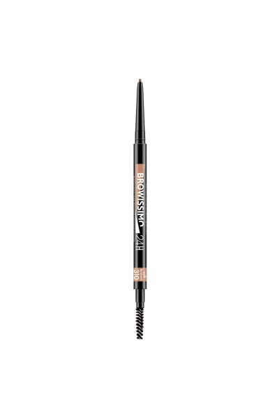 Карандаш для бровей коричневый, точное моделирование, стойкий LUXVISAGE BROWISSIMO_ultra_slim_super_stay_24H 310 soft brown - фото 1