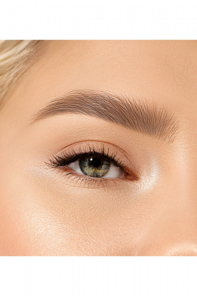 Карандаш для бровей коричневый, мягкий грифель, стойкий LUXVISAGE BROWISSIMO_ultra_slim_super_stay_24H 313 ash brown - фото 3