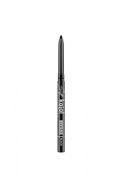 Карандаш для глаз черный, с высокой цветопередачей, стойкий LUXVISAGE Soft_kajal_super_stay black - фото 1
