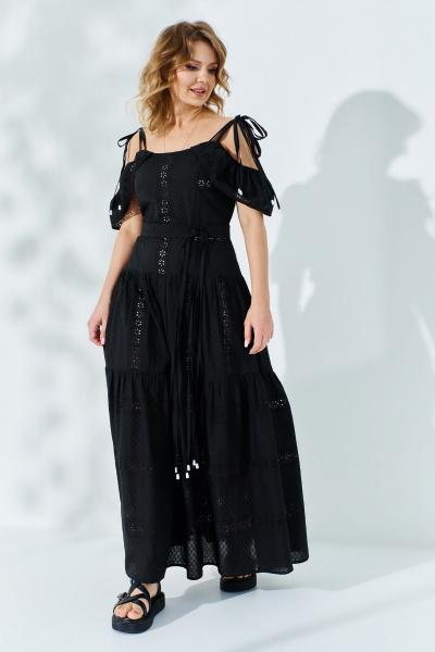 Сарафан Euromoda 524 черный - фото 2