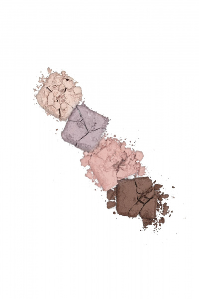 Круглогодичные палитра теней с матовым и перламутровым финишем LUXVISAGE Glam_Look_(4-х_цветные) 04 лиловая - фото 2