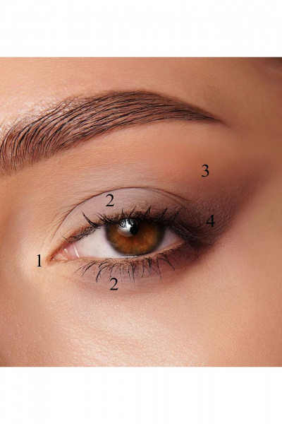 Круглогодичные палитра теней с матовым и перламутровым финишем LUXVISAGE Glam_Look_(4-х_цветные) 04 лиловая - фото 4