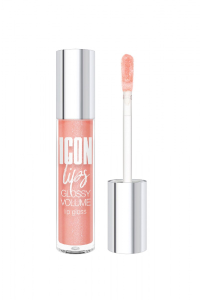 Блеск для губ ультраблестящий с шиммером и увлажнением LUXVISAGE ICON_lips_glossy_volume тон 502 - фото 1