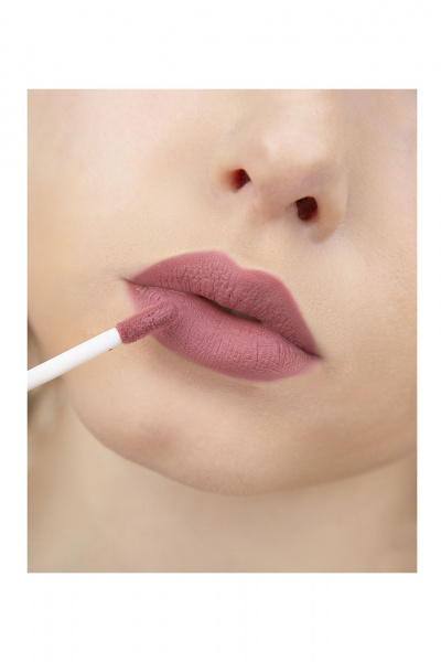 Круглогодичный матовый блеск для губ с витамином Е LUXVISAGE PIN-UP_ultra_matt 40 pink orchid - фото 2