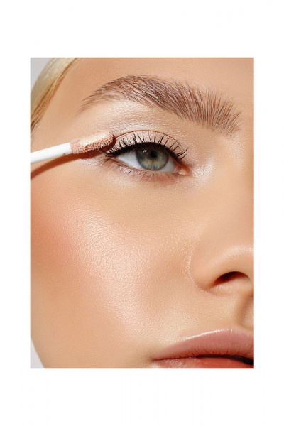 Круглогодичные жидкие тени с сатиновым финишем LUXVISAGE SATIN_Nude_super_stay тон 201 - фото 3