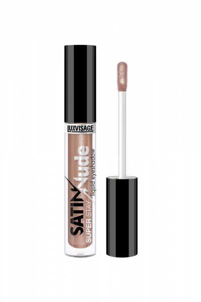 Тени для век жидкие с сатиновым финишем и сиянием LUXVISAGE SATIN_Nude_super_stay тон 206 - фото 1