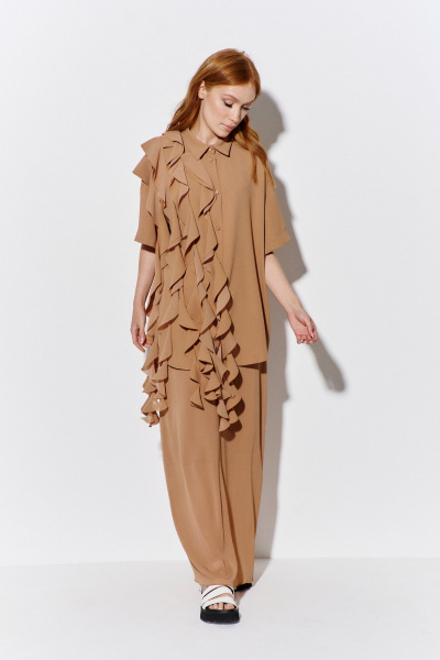 Рубашка, юбка FLAIM 1079 карамельный - фото 4