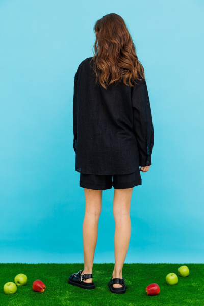 Льняной костюм: рубашка с длинным рукавом и шорты Tattica 711.1 - фото 6