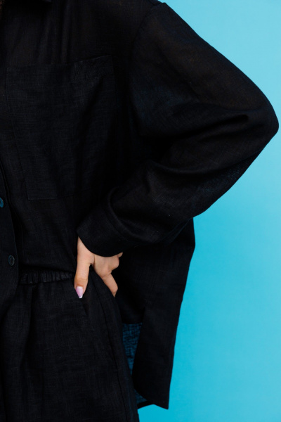 Льняной костюм: рубашка с длинным рукавом и шорты Tattica 711.1 - фото 3