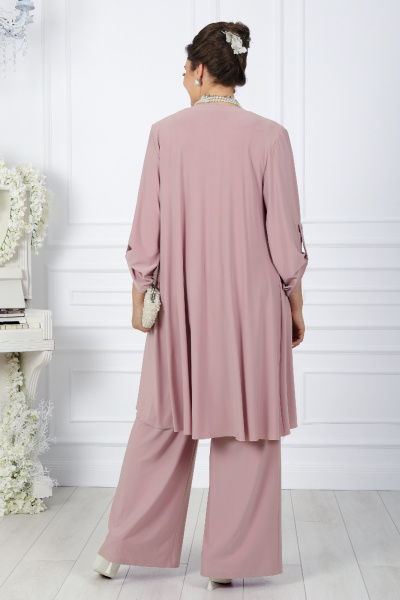 Блуза, брюки, кардиган Ninele 5994 пудра - фото 14