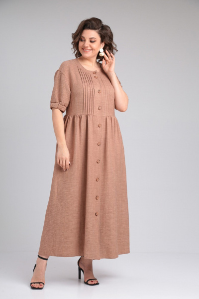 Платье ANASTASIA MAK 1200 коричневый - фото 2
