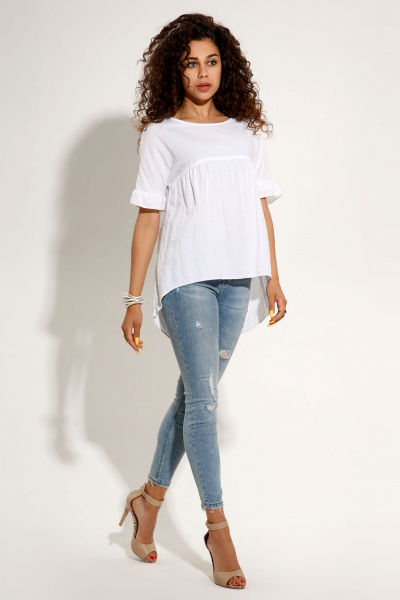 Блуза Prio 10740z белый - фото 1