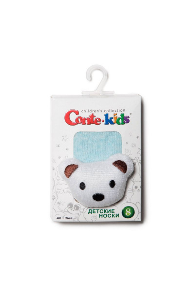 Махровые детские носки с мордашками для малышей CONTE Conte-kids_SOF-TIKI_Мишка - фото 2