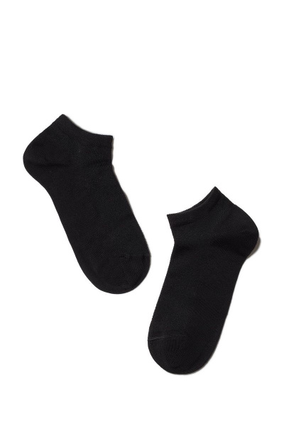 Спортивные хлопковые носки с сетчатым рисунком CONTE ACTIVE_484 черный - фото 2