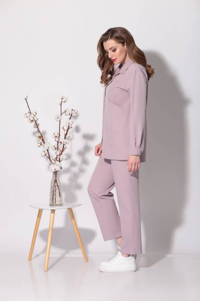 Двойка блуза и брюки из текстиля для демисезона Fortuna ШЖ 684 - фото 2
