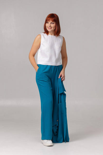 Брюки, рубашка Соджи 617 бирюзовый - фото 2