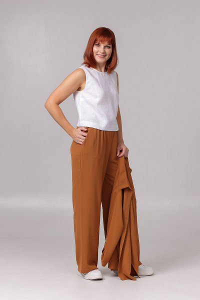 Брюки, рубашка Соджи 617 песочный - фото 4
