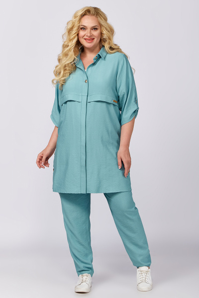 Блуза, брошь, рубашка Algranda А3983-с - фото 7