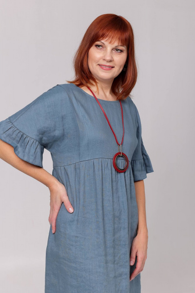 Платье Соджи 618 синий - фото 6