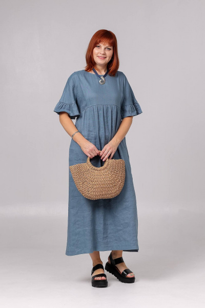 Платье Соджи 618 синий - фото 5