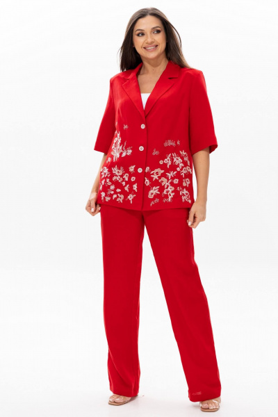 Брюки Ma Сherie 2047 красный - фото 6