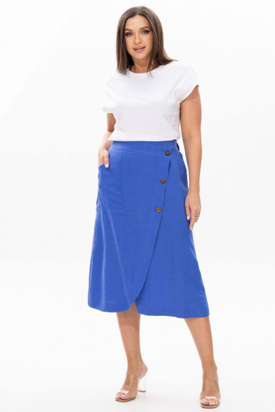 Юбка Ma Сherie 2049 сине-фиолетовый - фото 3