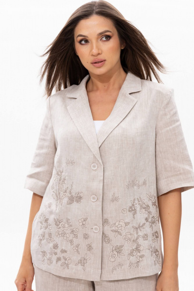 Брюки, жакет Ma Сherie 3046 натуральный - фото 2