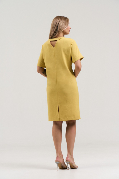 Платье LadisLine 1499 горчица - фото 5