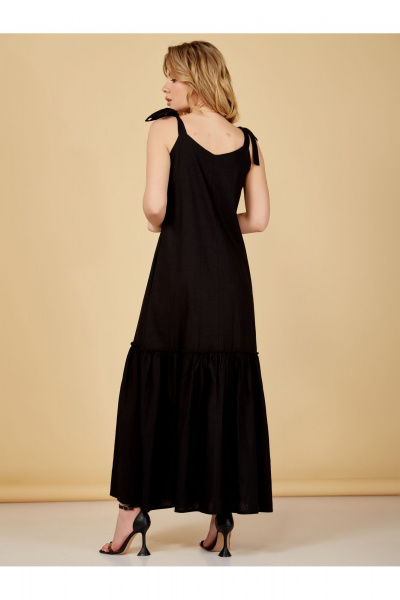 Сарафан прямого силуэта из льна с воланом по низу Медея и К 2255 - фото 8