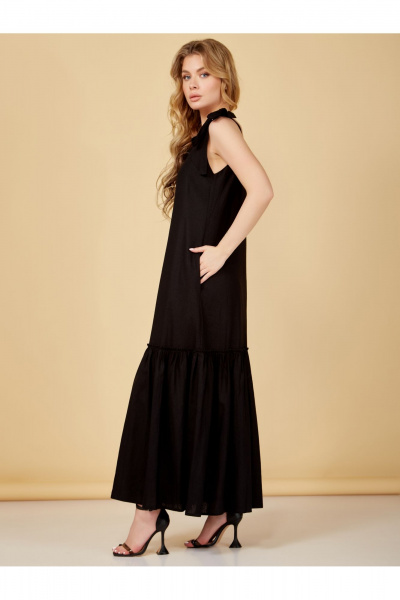 Сарафан прямого силуэта из льна с воланом по низу Медея и К 2255 - фото 7