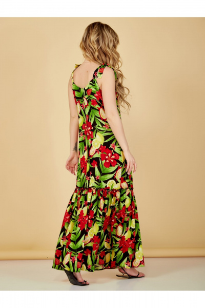 Летний сарафан из вискозы с воланом по низу Медея и К 2207 цветы - фото 8