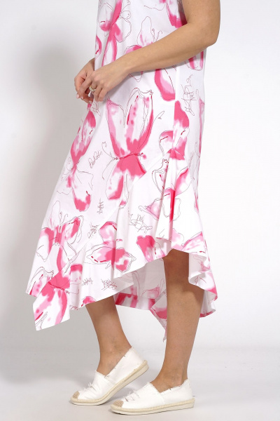 Платье на каждый день из хлопка с асимметричным вырезом Медея и К 2205 - фото 9