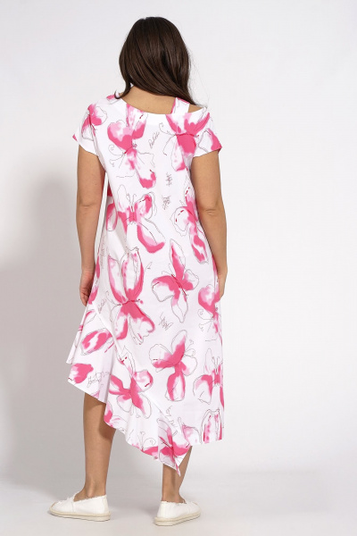 Платье на каждый день из хлопка с асимметричным вырезом Медея и К 2205 - фото 8