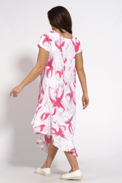 Платье на каждый день из хлопка с асимметричным вырезом Медея и К 2205 - фото 7