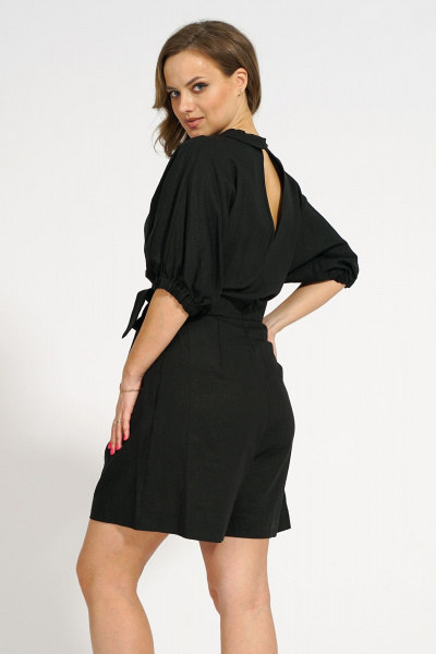 Леновый комбинезон с укороченным рукавом для летнего стиля Медея и К 2169 - фото 6