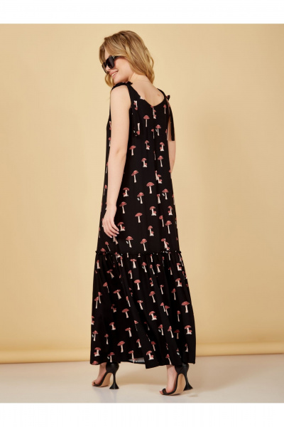 Летний сарафан из вискозы с воланом по низу Медея и К 2207 грибы - фото 5