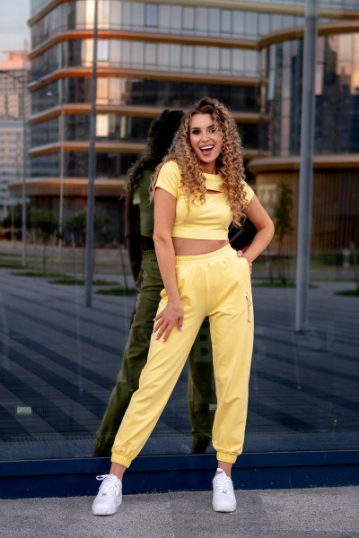 Брюки RAWR 196 лимон - фото 5
