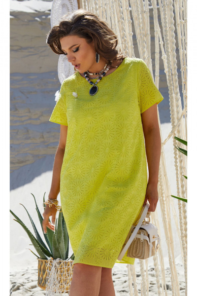 Платье Vittoria Queen 21733 желтый - фото 3