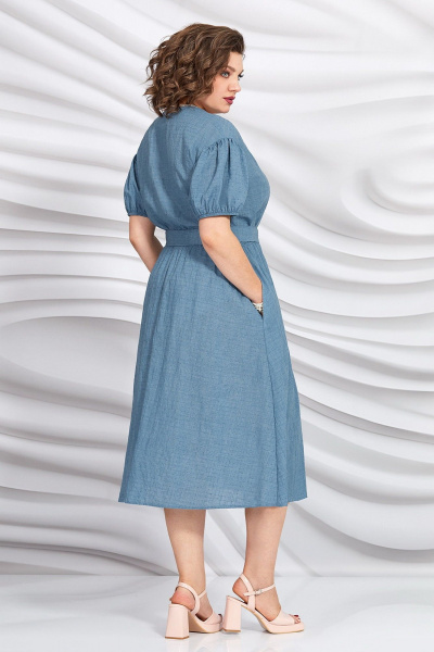 Платье с резинкой, карманами и длиной до колена Mira Fashion 5433 - фото 3