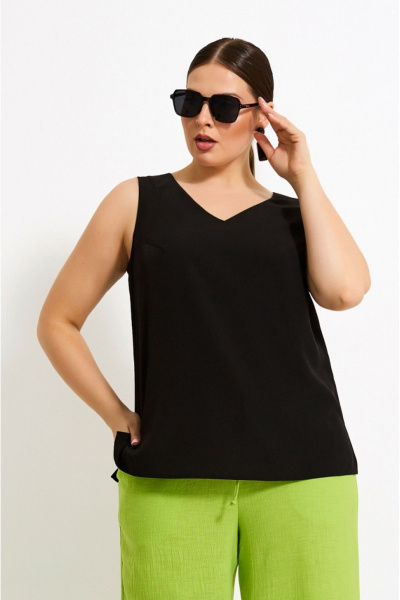 Летний костюм с жилетом и брюками из текстиля с карманами Lissana 4905 лайм - фото 9