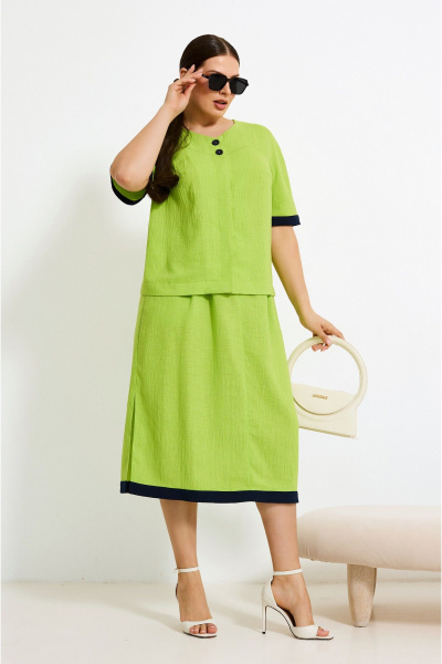 Жакет, юбка Lissana 4921 лайм - фото 3