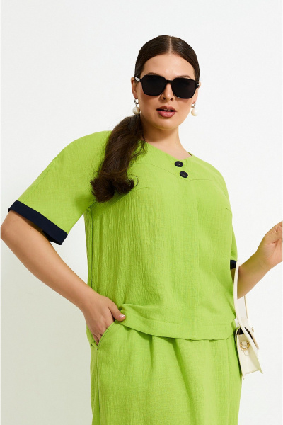 Жакет, юбка Lissana 4921 лайм - фото 2