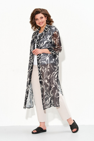 Туника IVA 1606 черный - фото 5