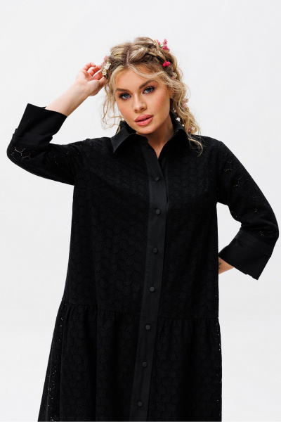 Платье Laikony L-940 черный - фото 6