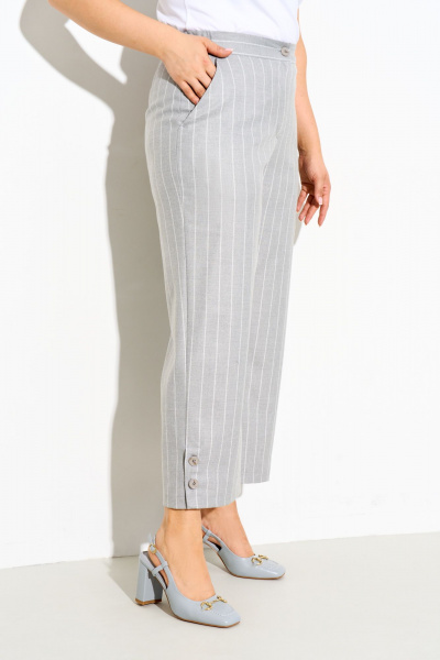 Короткие летние брюки из костюмной ткани с карманами IVA 1605 - фото 4