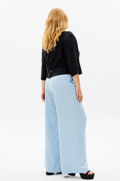 Брюки, жакет Michel chic 1375/1 черный,голубой - фото 6