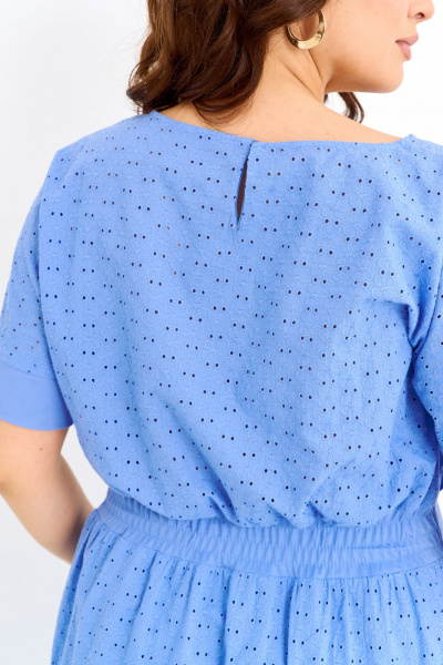 Платье IVA 1596 голубой - фото 7