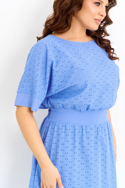 Платье IVA 1596 голубой - фото 5