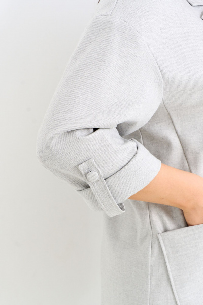 Жакет IVA 1594 серый - фото 6